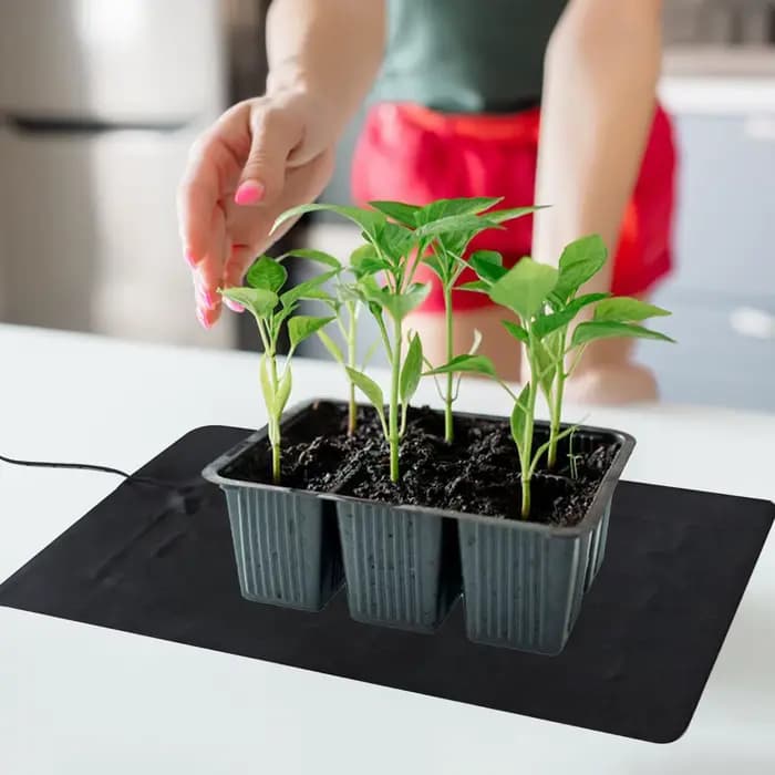 Tapis chauffant pour plantes à 3 températures réglables