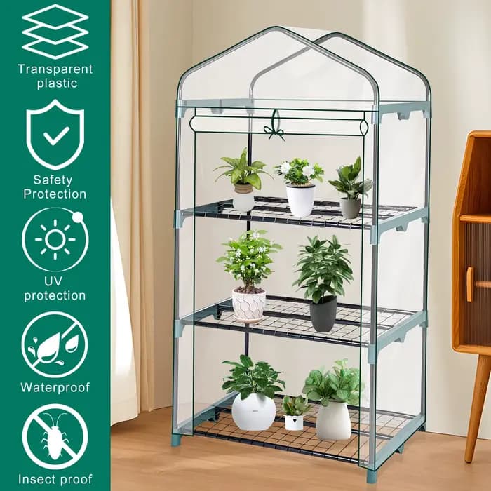 Serre de jardin transparente
