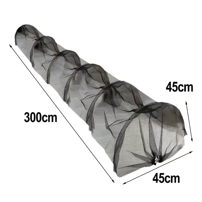 Tunnel de jardin serre agricole maille noire