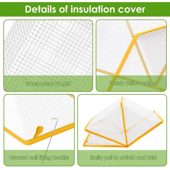 Couverture de serre pliable pour jardin