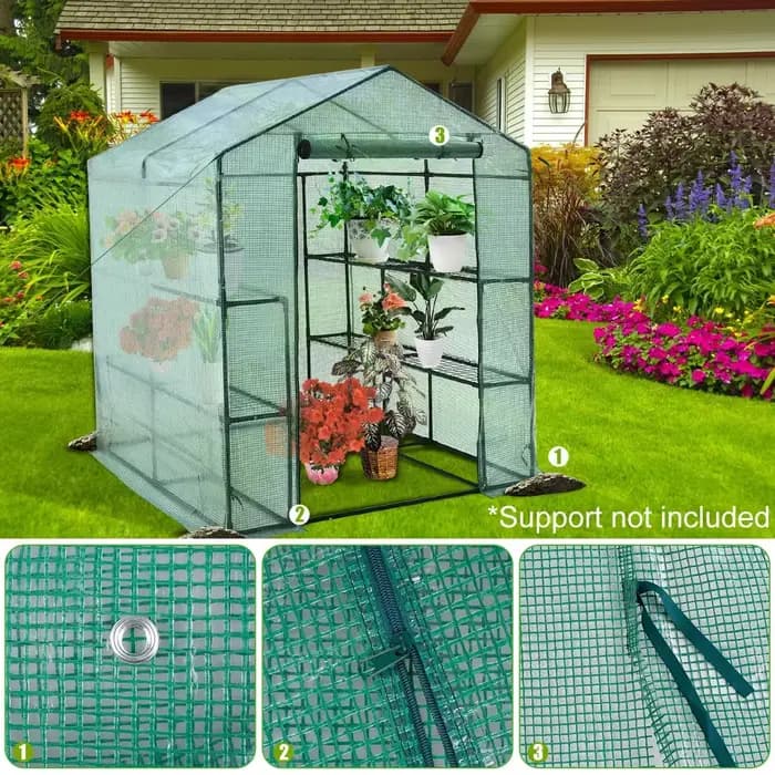 Serre portable avec porte