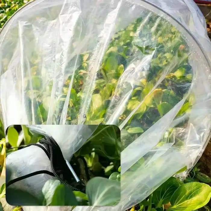 Jardin extérieur serre Tunnel ombre filet couverture Portable Cloche cerceaux