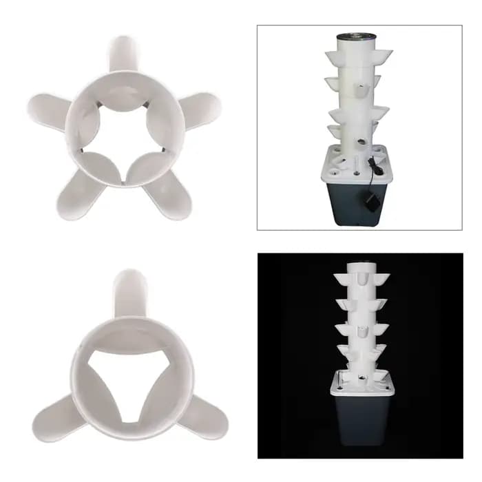Système de culture hydroponique empilable pour plantes verticales