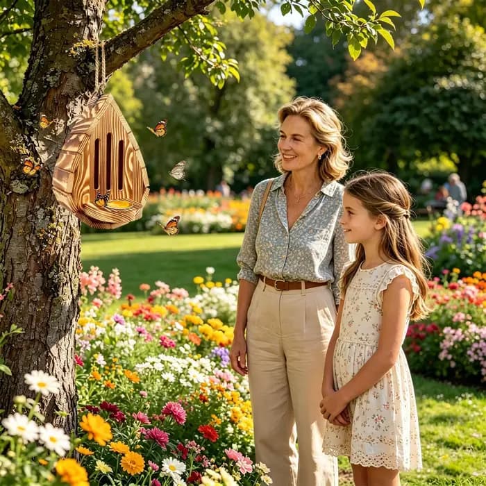 Maison et mangeoire pour papillons d'extérieur résistantes aux intempéries