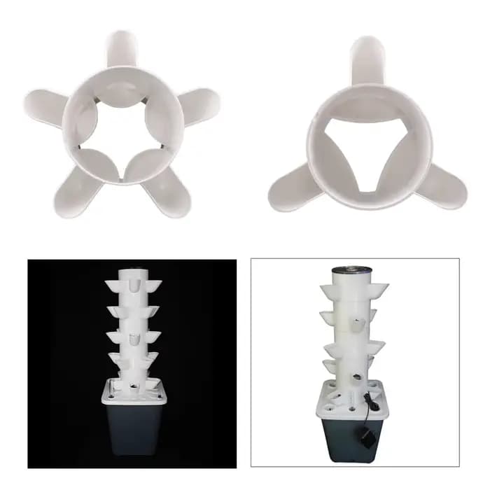 Système de culture hydroponique empilable pour plantes verticales