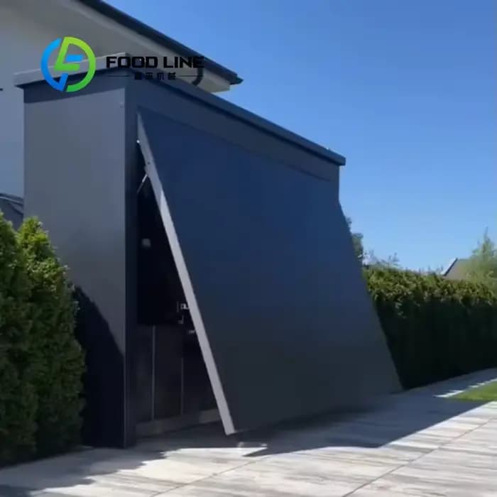 Abri modulaire personnalisé résistant aux intempéries avec cuisine extérieure