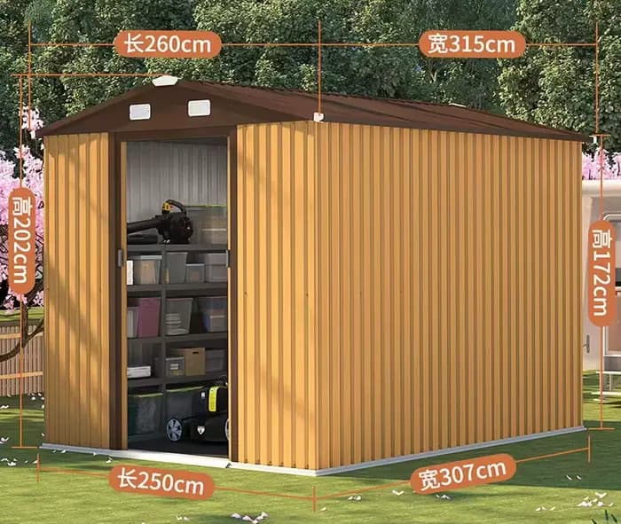 Abri de rangement extérieur