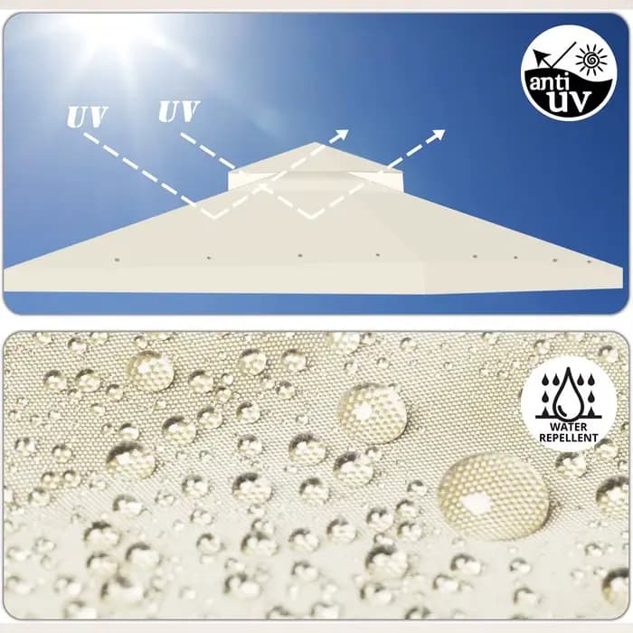 Couverture supérieure de gazébo de jardin 3x3M