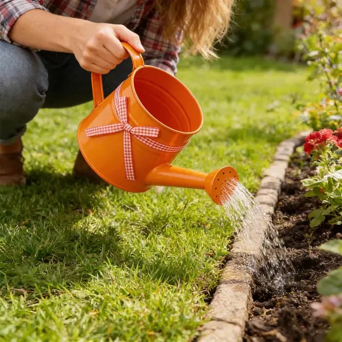 Petite Arrosoir 1L en Métal Antirouille pour Plantes d'Intérieur