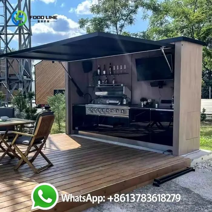 Abri de cuisine extérieure modulaire