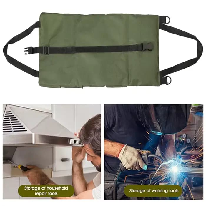 Sac à outils enroulable robuste - Organisateur multi-outils en tissu Oxford