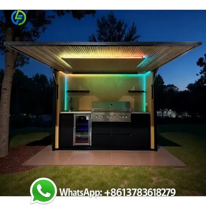 Abri de cuisine extérieure modulaire