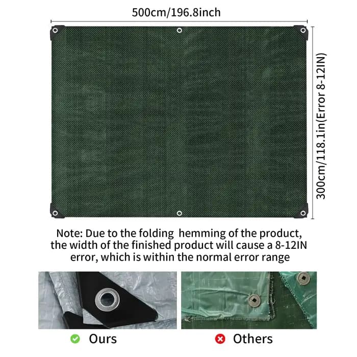 Bâche imperméable auvent robuste