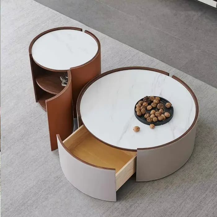 Ensemble de table basse ronde de luxe