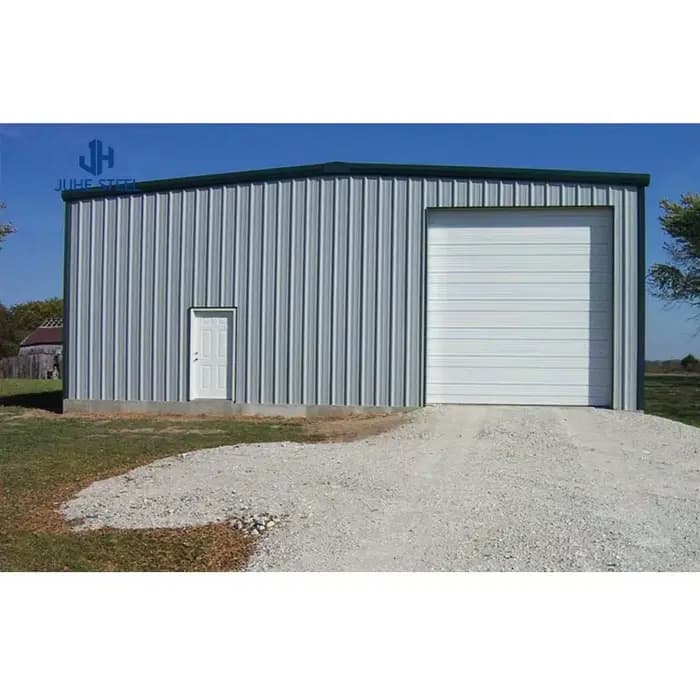 Garage pour voiture en structure acier