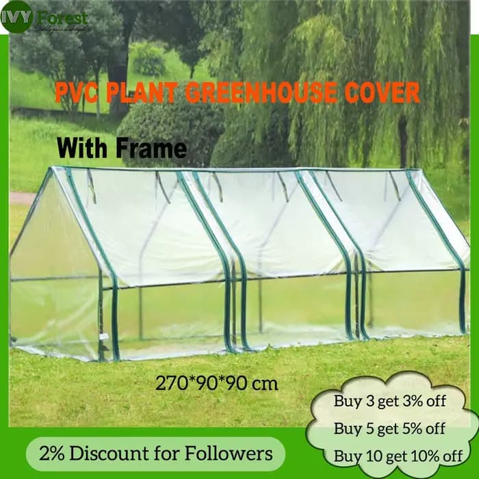 Serre avec Couverture Transparente en PVC