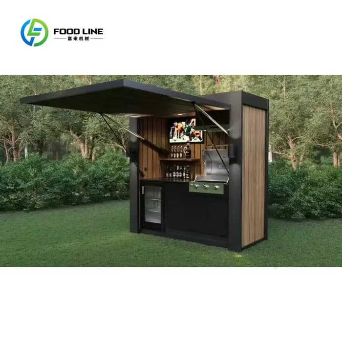 Abri de cuisine extérieur modulaire moderne personnalisé