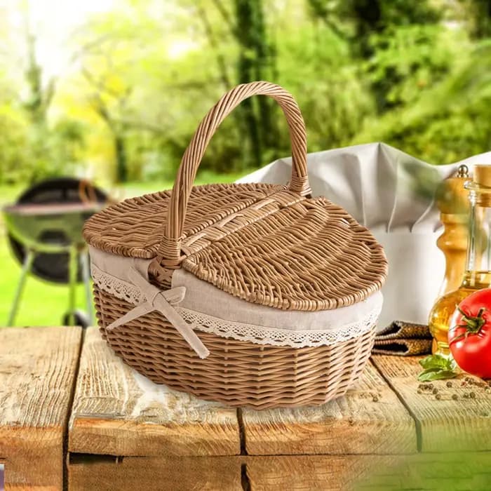 Panier de rangement tissé