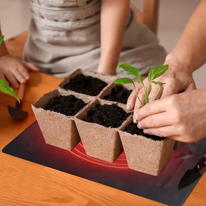 Tapis chauffant pour plantes à 3 températures réglables