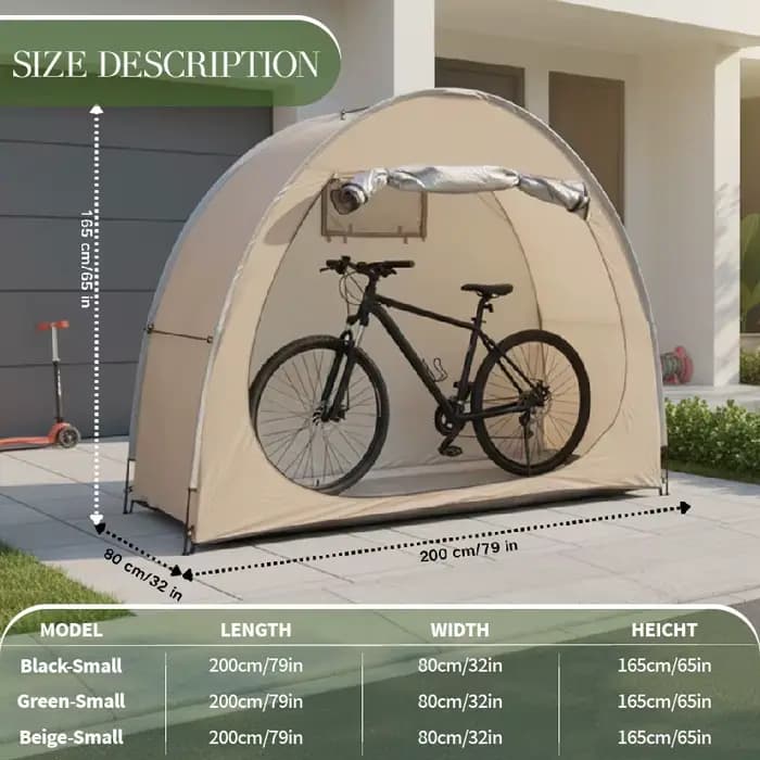 Abri de vélo d'extérieur Portable