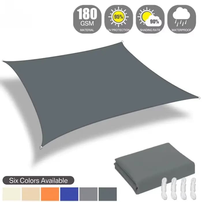 Voile solaire rectangulaire 4x2/3/5/6M