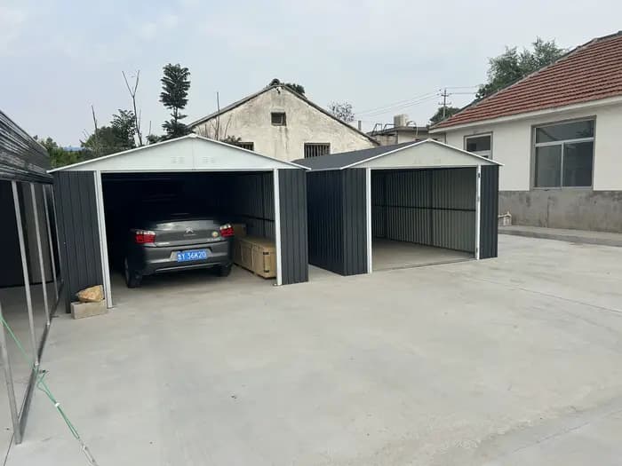Abri de jardin extérieur en métal 12ft x 20ft pour voiture