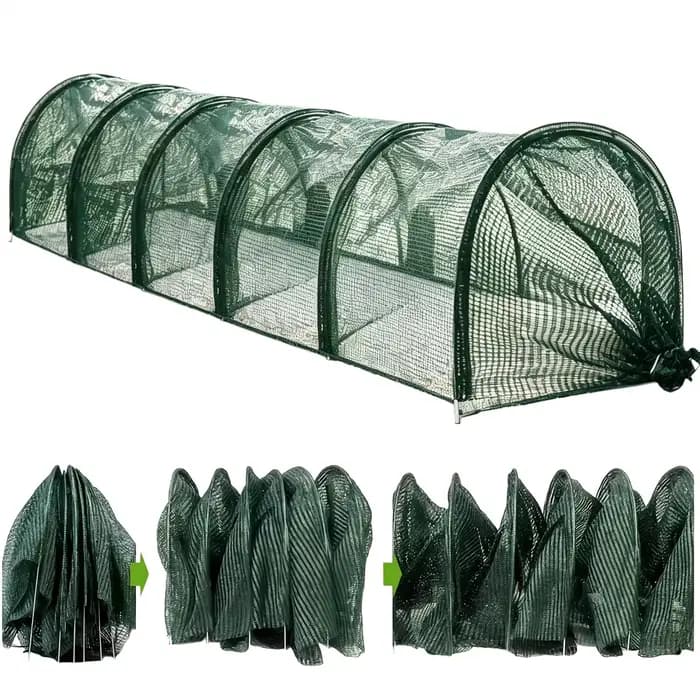 Serre tunnel de jardin portable pour poulets