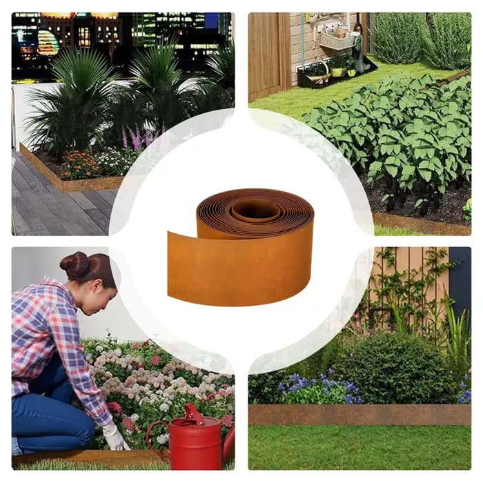 Bordure de jardin en acier résistant aux intempéries