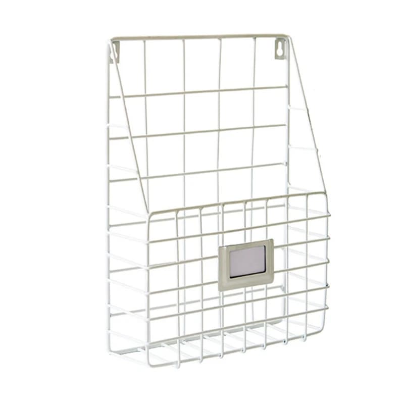 Étagère de rangement murale, panier à fil, support de fichiers de Magazine, support suspendu de Foye