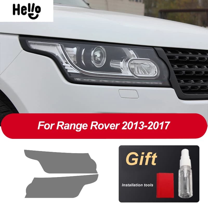 Film de protection autocollant en TPU noir fumé pour phare de voiture Land Rover Discovery 4 5 Defen