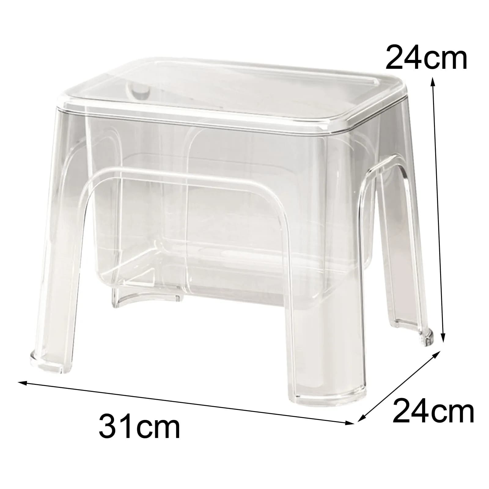 Escabeau de rangement pouf Stable repose-pieds tabouret Transparent repose-pieds tabouret à langer p