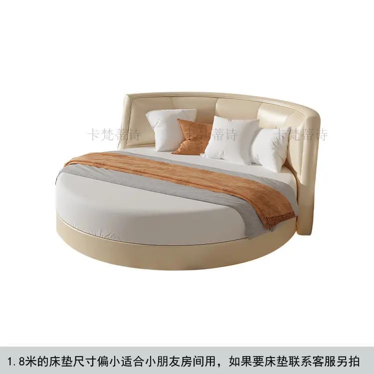 Lampe de lecture, Tables de chevet double avec rangement, Lit de salon français, Lit de sommeil mode