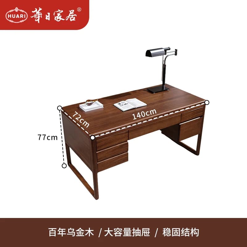 Table de bureau informatique avec tiroirs, organisateurs de rangement, table de bureau moderne en bo