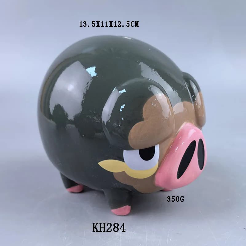 Tirelire cochon coffre-fort caché créatif en céramique fusée tirelire cadeau économie d'argent chat/