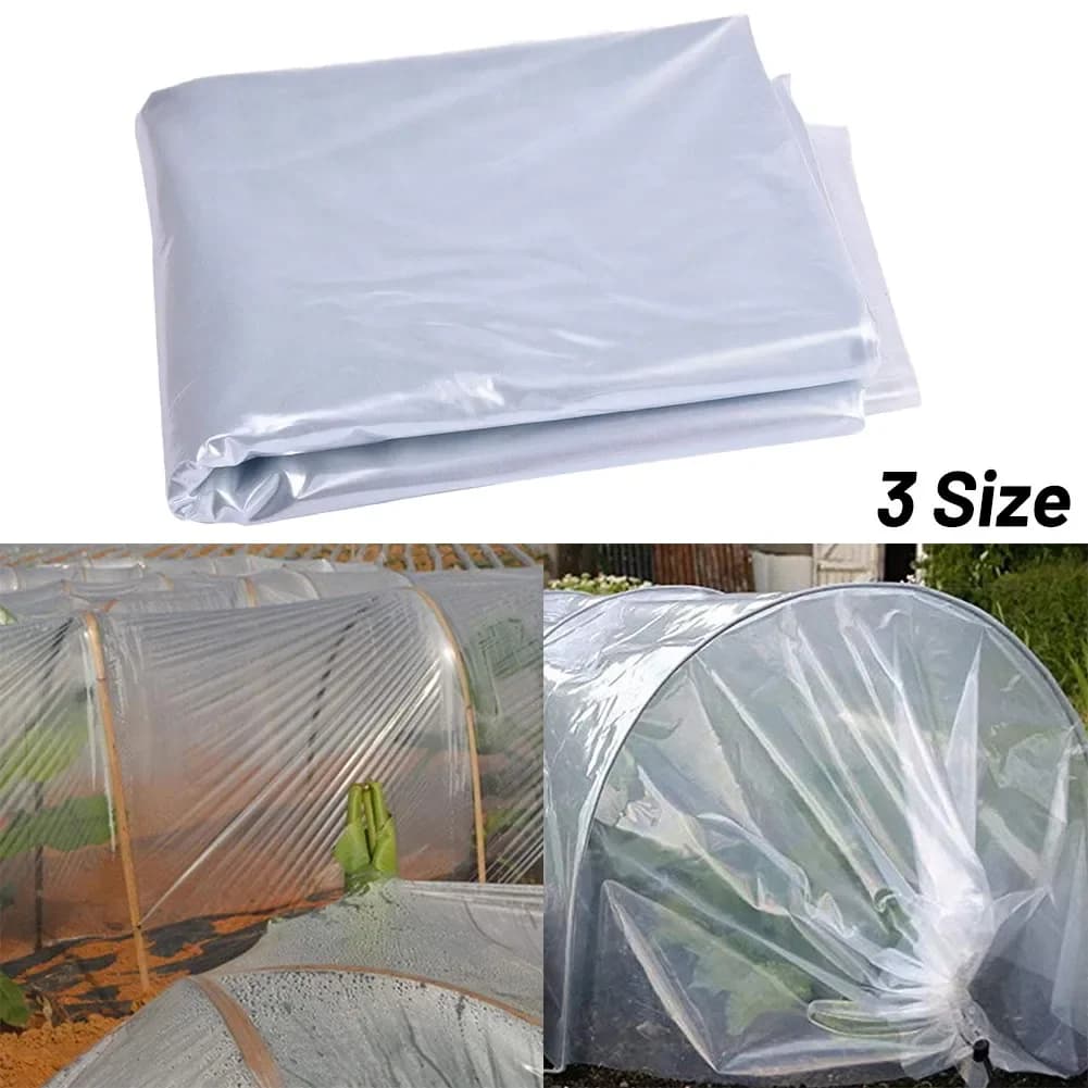 Feuille de plastique en polyéthylène transparent, couverture de matériel de bricolage pour jardin, F
