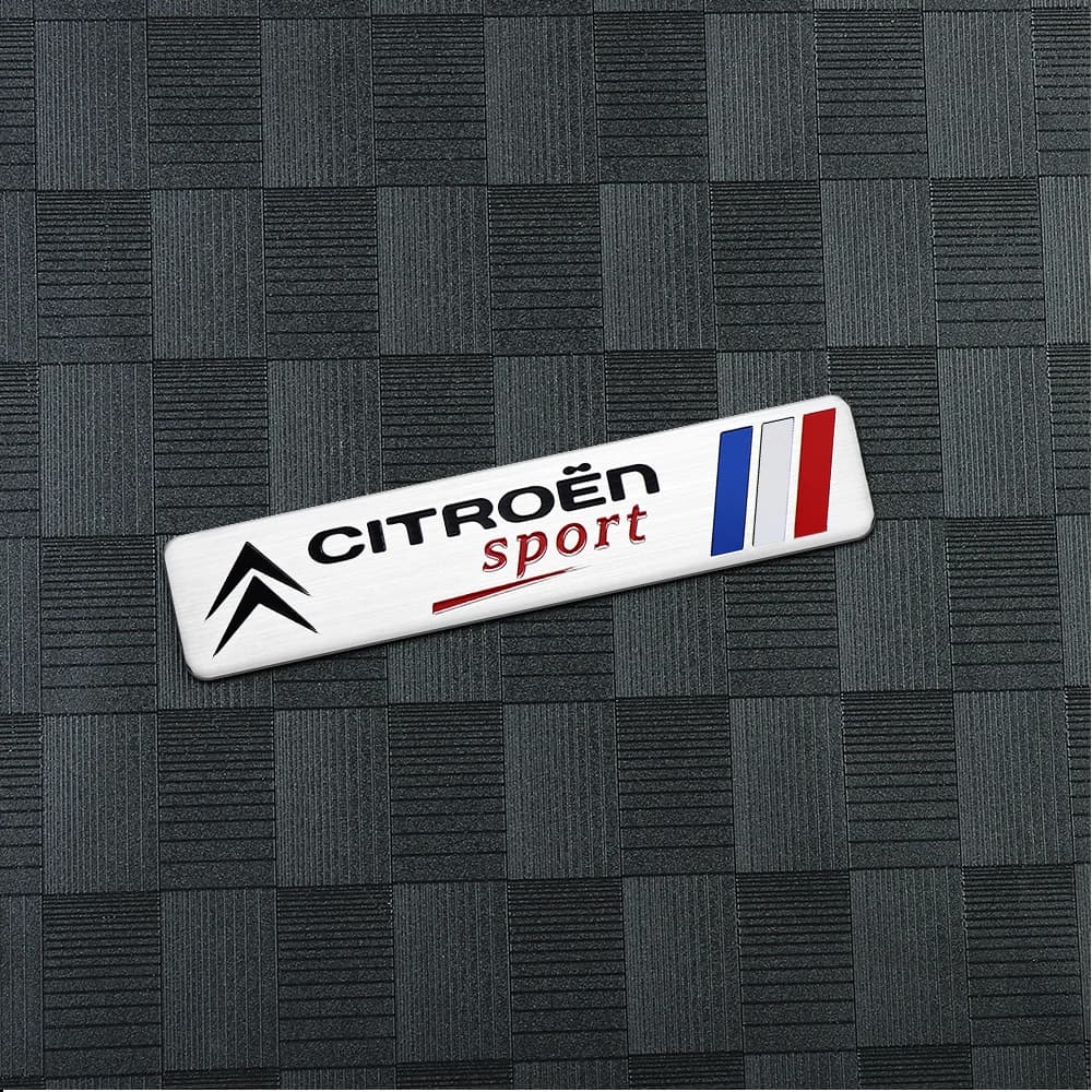 Autocollant de décoration de coffre de voiture en aluminium 3D, accessoires de voiture pour Citroen 