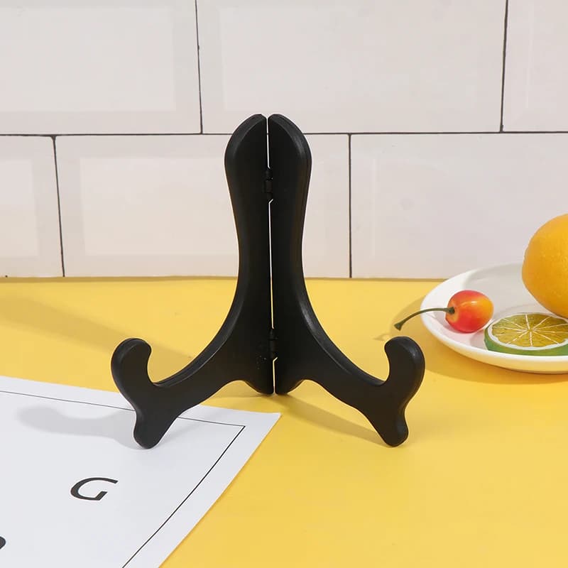 Présentoir d'artisanat en plastique et céramique, support de cadre photo, base de rangement d'assiet