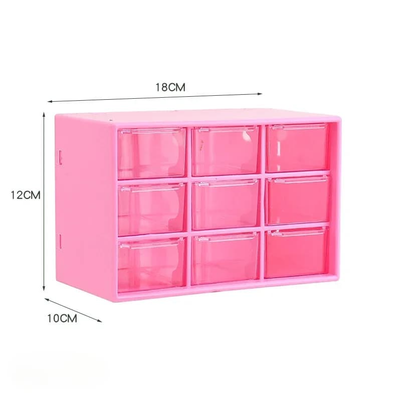 Boîte de rangement de style tiroir, boîte de rangement pour bijoux, mini armoire de rangement, grill