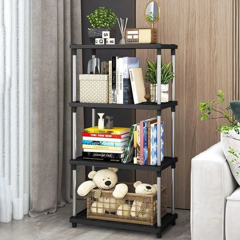 Étagère de rangement pour salon, meuble de rangement multi-niveaux sur pied pour cuisine, bibliothèq