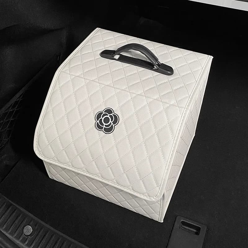 Organisateur de coffre de voiture, boîte de rangement pliable et Durable avec compartiments faciles 
