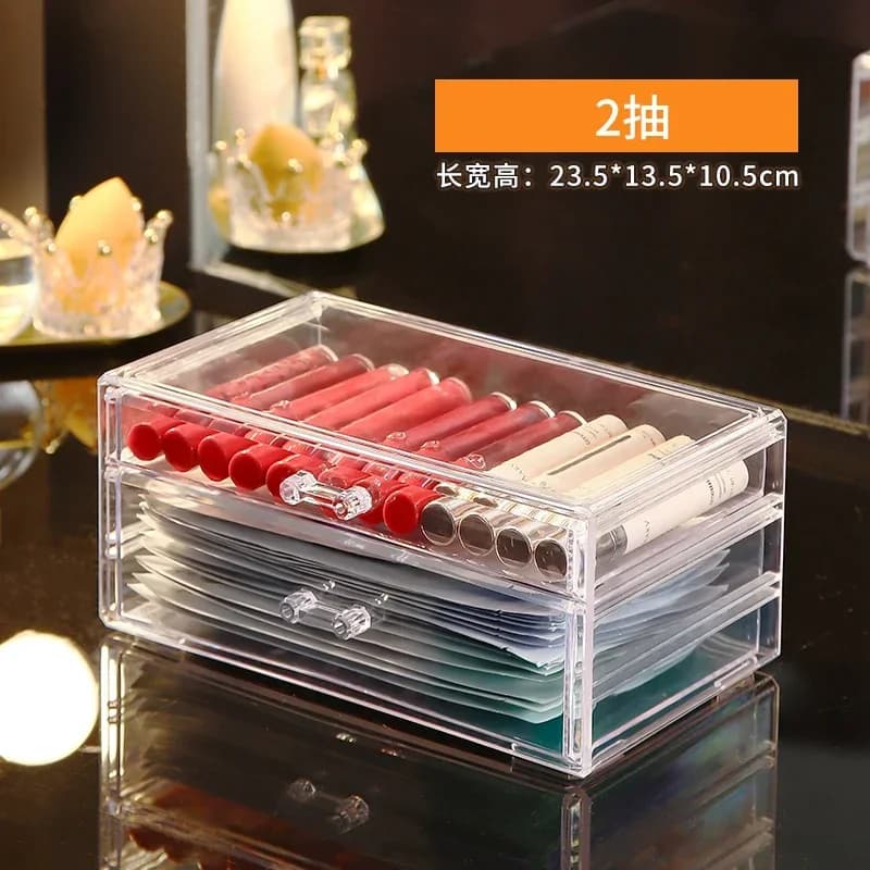 Boîte de rangement de cosmétiques pour salle de bain, bijoux, vernis à ongles, rouge à lèvres, organ