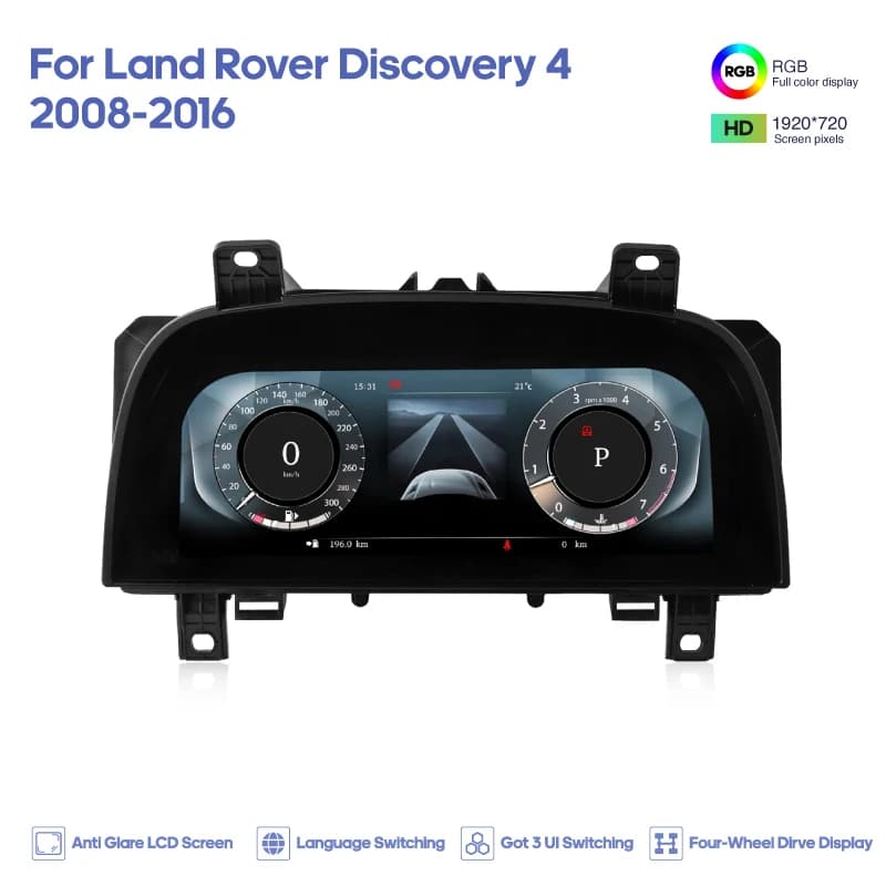 Pour Land Rover Discovery 4 2008-2016 Range Rover Sport 2010-2013 Carplay tableau de bord numérique 