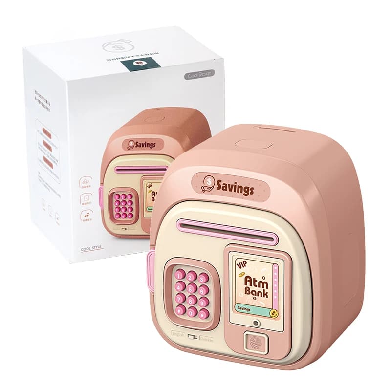 Tirelire électronique pour enfants, boîte de rangement sécurisée avec mot de passe, argent liquide, 