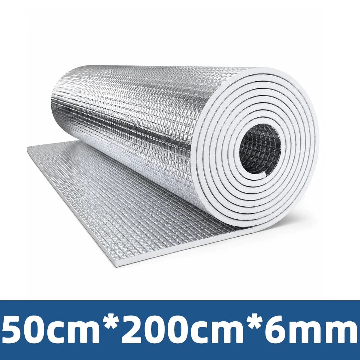 Rouleau d'isolation en aluminium réfléchissant double face 6/9 mm, coton isolant pour porte de garag