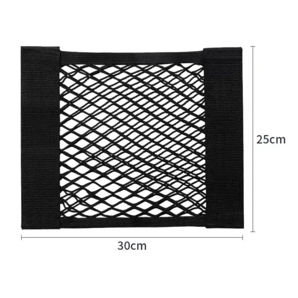 Filet de rangement pour voiture, filet de poche en maille extensible, autocollant élastique magique,