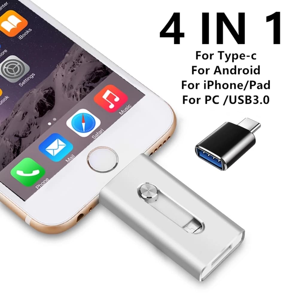 Clé USB Photo Stick pour iPhone 512 Go, 128 Go, 256 Go, 3.0, stockage externe, compatible téléphone 