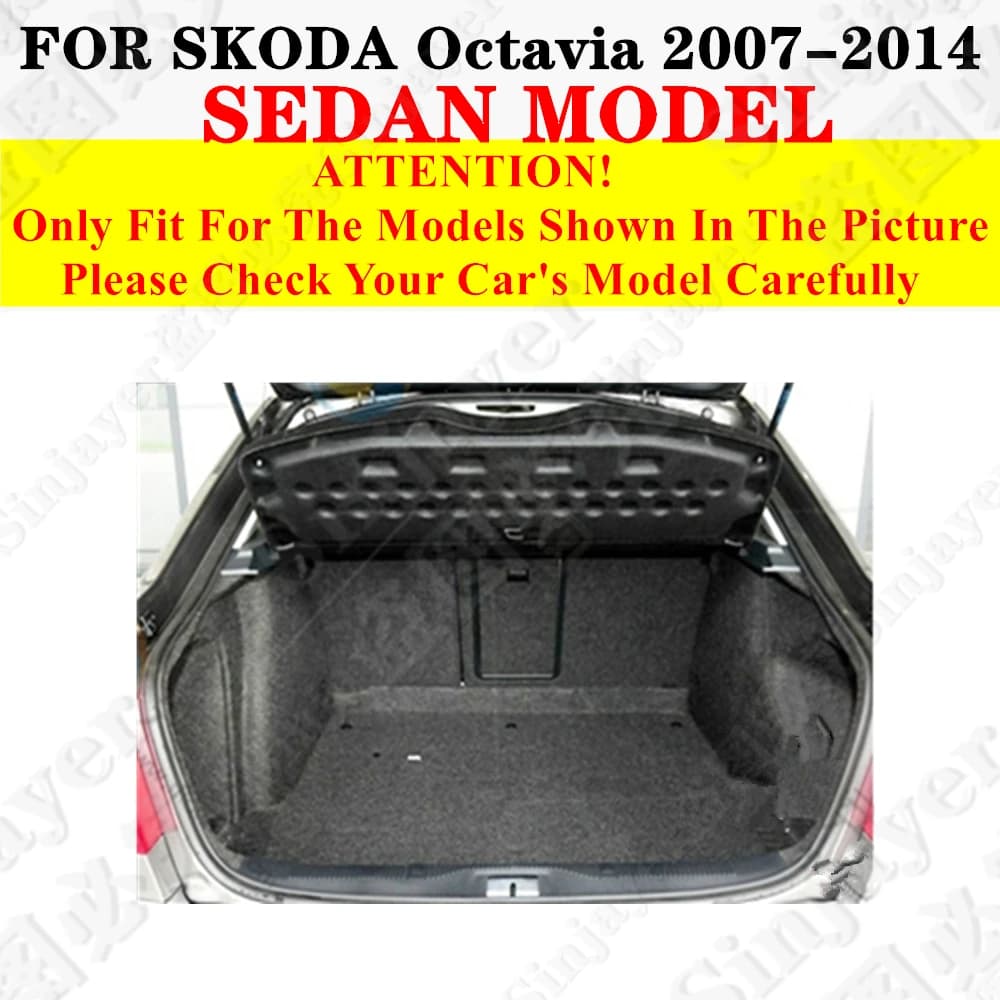 Tapis de coffre de voiture pour SKODA Kodiaq Gt Kamiq Karoq Rapid YETI Fabia Superb Octavia, doublur
