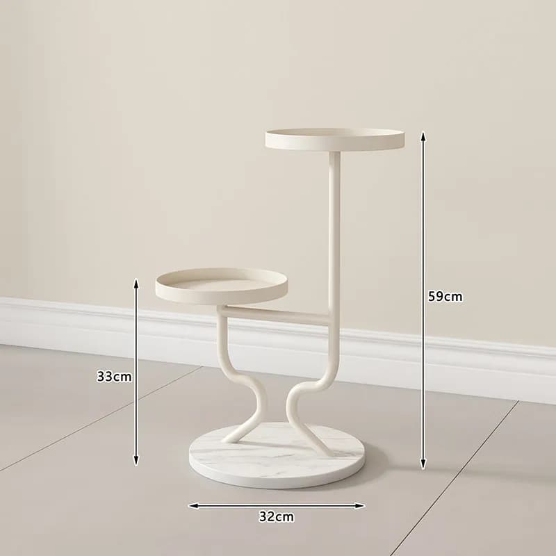 Étagère d'angle blanche en métal pour serre, support vertical à plusieurs niveaux pour fleurs, prése