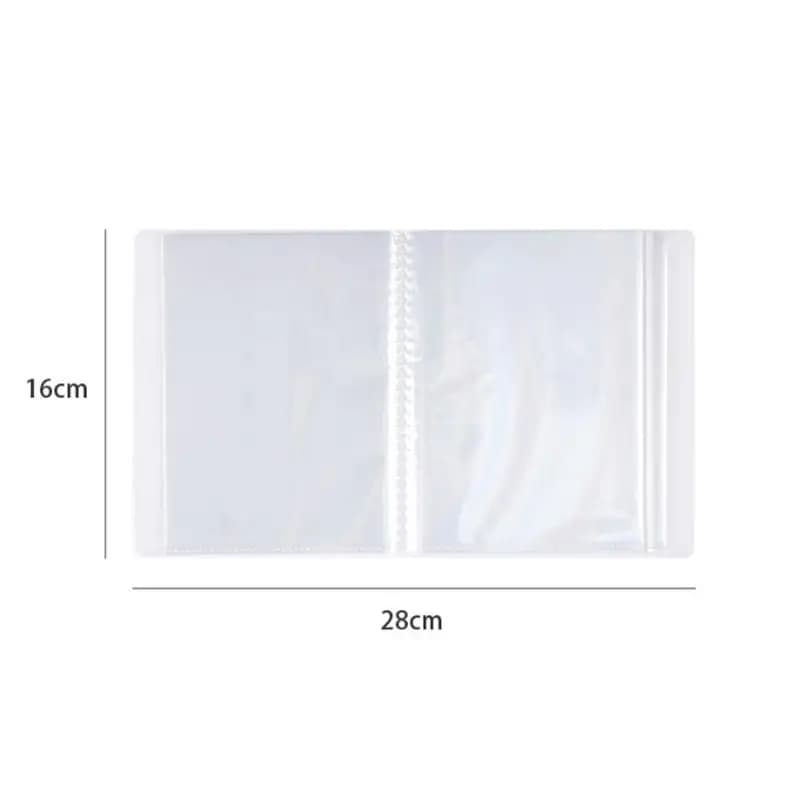 40 pièces/livre, carnet de rangement A6, simple, grande capacité, étanche, pour photos, en PP de hau