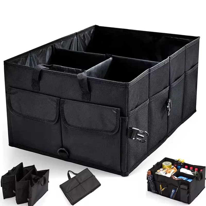 Boîte de rangement de voiture de grande capacité, organisateur de coffre de voiture, écologique, Super Durable, pliable, outil de stockage de fret, boîte de coffre de camion automobile